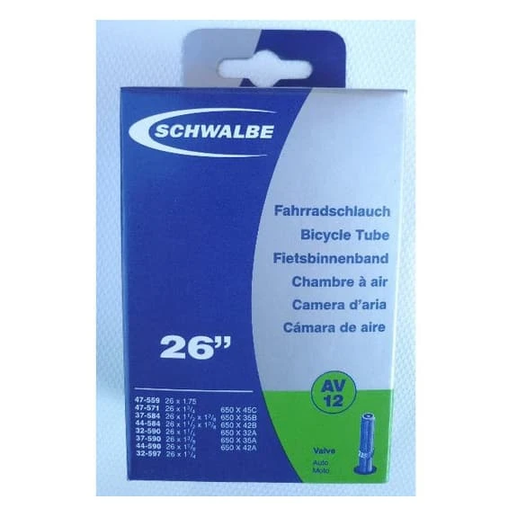 Chambre à Air Schwalbe CH 26x1.00-1.50 Valve Presta 1 Chambre à Air Schwalbe CH 26x1.00-1.50 Valve Presta