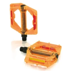 Pédales à Plateforme XLC PD-M16 Orange Transparent