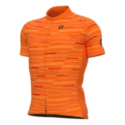 ALE Maillot Alé Solid Step Manche Courte Orange Fluo