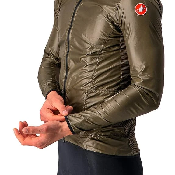 Veste Fine Coupe-vent Castelli Aria Shell Marron Mousse 3 Veste Fine Coupe-vent Castelli Aria Shell Marron Mousse – Image 3