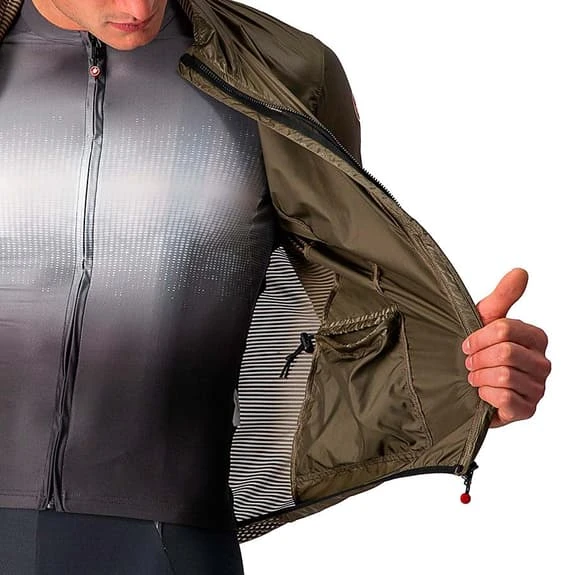 Veste Fine Coupe-vent Castelli Aria Shell Marron Mousse 5 Veste Fine Coupe-vent Castelli Aria Shell Marron Mousse – Image 5