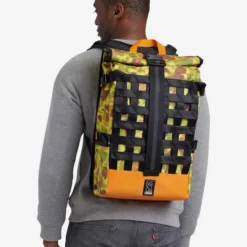 Sac à Dos Chrome Barrage Cargo 22L Jaune Vert Orange -Vélos Équipements Magasin chr bg 163 dkmo 004