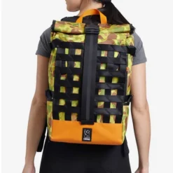 Sac à Dos Chrome Barrage Cargo 22L Jaune Vert Orange -Vélos Équipements Magasin chr bg 163 dkmo 005