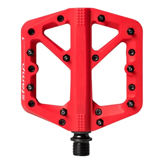 Pédales à Plateforme Crankbrothers Stamp 1 Small Rouge 1 Pédales à Plateforme Crankbrothers Stamp 1 Small Rouge