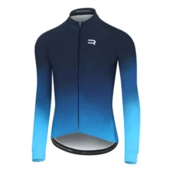 Maillot Finisseur Core Thermal Gradient Manche Longue Bleu