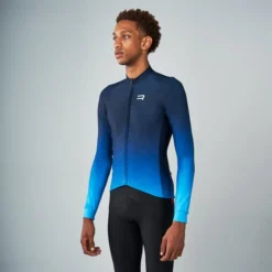 Maillot Finisseur Core Thermal Gradient Manche Longue Bleu -Vélos Équipements Magasin fns c133fw2107 03 661