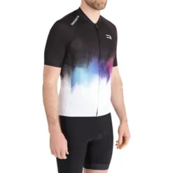 Maillot Finisseur Core Flames Manche Courte Blanc Noir -Vélos Équipements Magasin fns c133ss2016 01 151