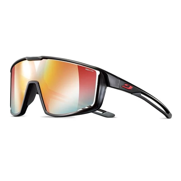 Lunettes Julbo Fury Noir Brillant Rouge Avec Verres REACTIV Photochromic Performance 1 Lunettes Julbo Fury Noir Brillant Rouge Avec Verres REACTIV Photochromic Performance