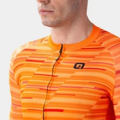 ALE Maillot Alé Solid Step Manche Courte Orange Fluo -Vélos Équipements Magasin l22194529 step jersey uomo 5