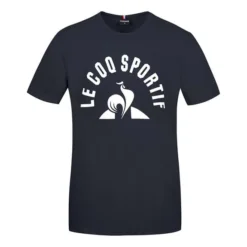 T-shirt Le Coq Sportif Bat Nº2 Manche Courte Noir Blanc