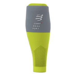 Guêtres De Compression Compressport R2V2 Vert Lime Gris -Vélos Équipements Magasin po su00002b 607 003
