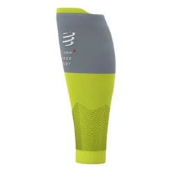 Guêtres De Compression Compressport R2V2 Vert Lime Gris -Vélos Équipements Magasin po su00002b 607 004