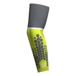 Manchettes Compressport ArmForce Ultralight Vert Lime Gris -Vélos Équipements Magasin po su00008b 607 003