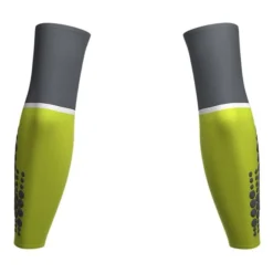 Manchettes Compressport ArmForce Ultralight Vert Lime Gris -Vélos Équipements Magasin po su00008b 607 005