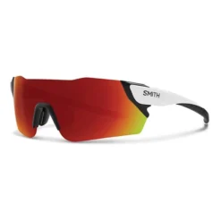 Lunettes Smith Attack MAG Blanc Mat Avec Verres ChromaPop Red Mirror