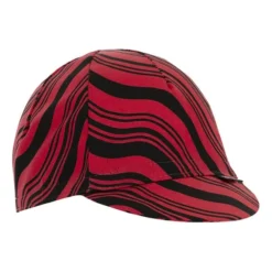 Casquette Santini Kinetic Rouge Noir -Vélos Équipements Magasin st 2s460cotkine rs 005