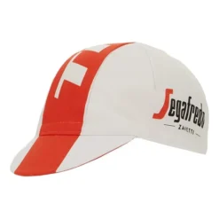 Santini Casquette Trek-Segafredo 2022 Fan Line Blanc Rouge