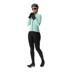 Maillot UYN Lightspeed Ow Manches Longues Bleu Clair Noir Femme -Vélos Équipements Magasin uyn o102428 e789 006