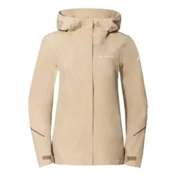 Veste Fine Imperméable Vaude Yaras V Beige Clair Femme
